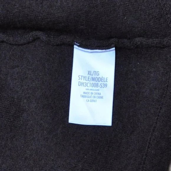 100% WOOL Denver Heyes brown coat jacket Size XL/TG - Picture 5 of 7